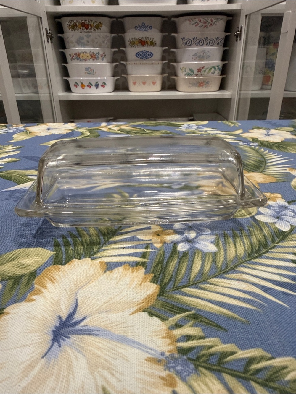 Pyrex Clear Glass Butter Dish with Lid